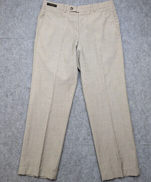 Ted Baker Jefferson Pants Mens 34 Wool Trouser Career Capsule Gray Plaid Classic